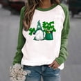 thumbnail image 2 of QIPOPIQ T-Shirts à Manches Longues à Col Rond pour Femmes T-Shirts de la Saint-Patrick T-Shirt Imprimé Trèfle de la Saint-Patrick T-Shirt Vert Porte-Bonheur T-Shirts de la Saint-Patrick Hauts T-Shirts à Col Rond Offres de Chemises de Fête, 2 of 5