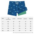 thumbnail image 4 of Pantalones Cortos Playa Natación Troncos Hombre Seco Rápido (oscuro M) Azul, 4 of 6