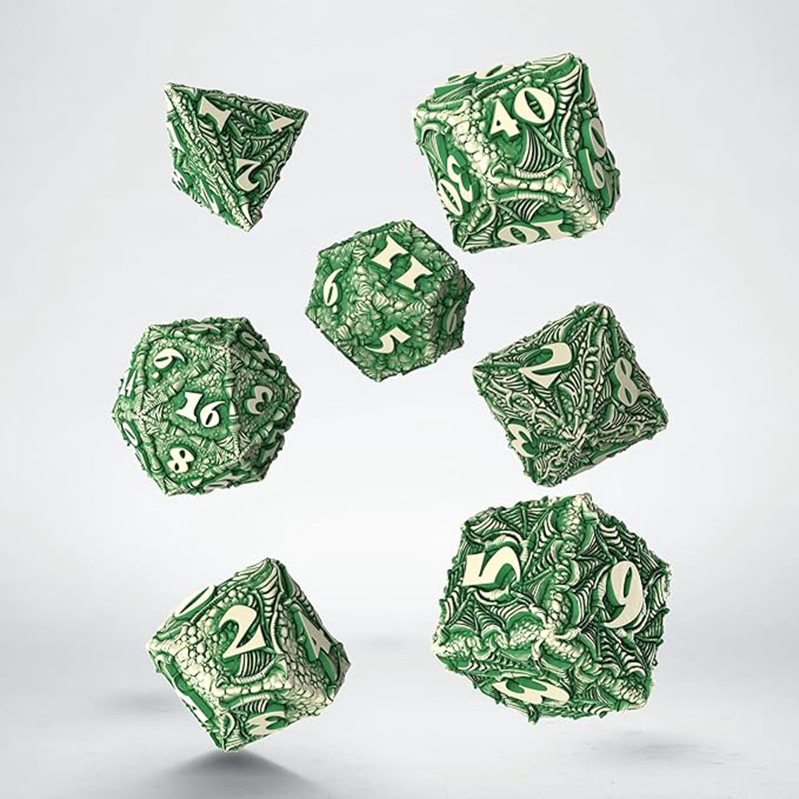 Q-Workshop Dracopolis The Andean Longneck 7 Piece Dice Set