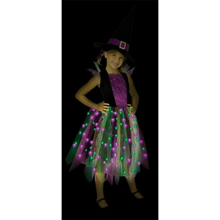Light-Up Rainbow Witch Child Costume