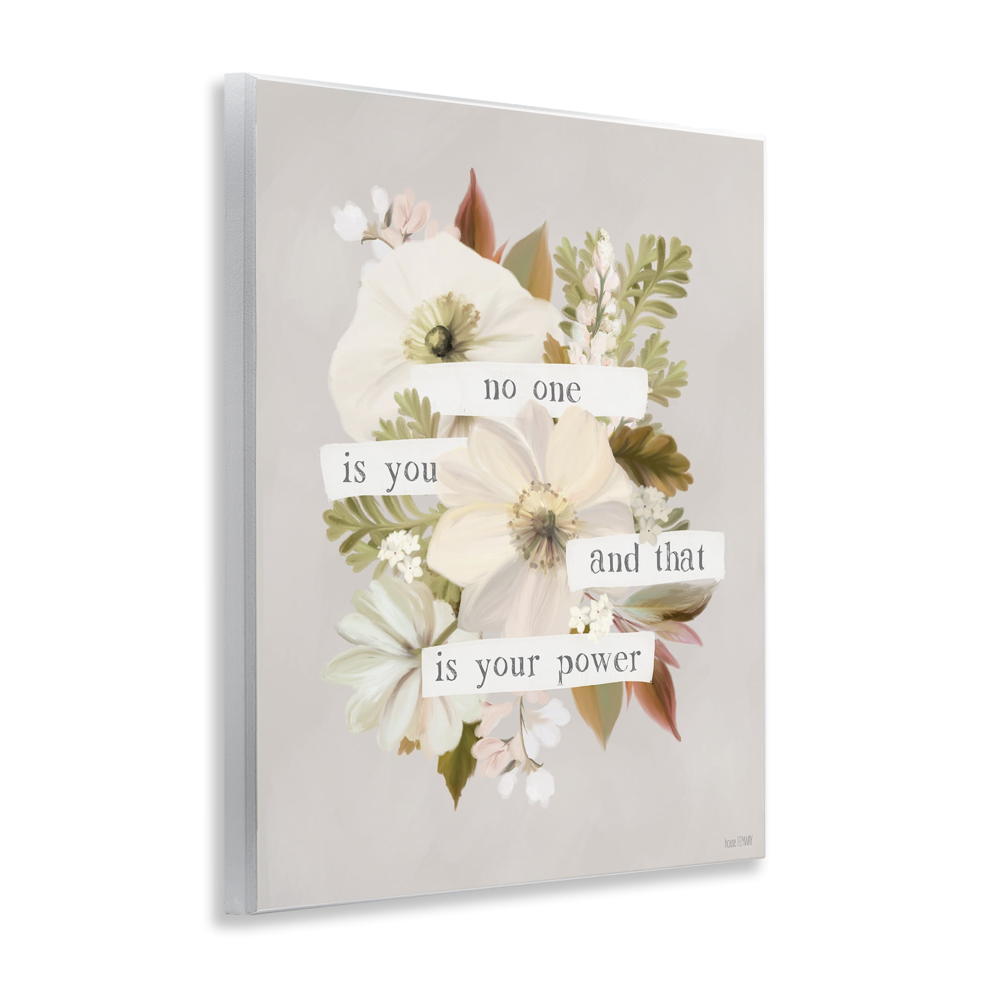 Stupell Industries No One Is You Botanical & Floral Painting Unframed Art Print Wall Art, 11 x 14