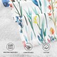 thumbnail image 5 of Yayeee 2 Pack Hand Towels for Bathroom 100% Cotton 16" x 28" Soft Absorbent Kitchen Towel, Blue Wildflower Pattern, 5 of 7