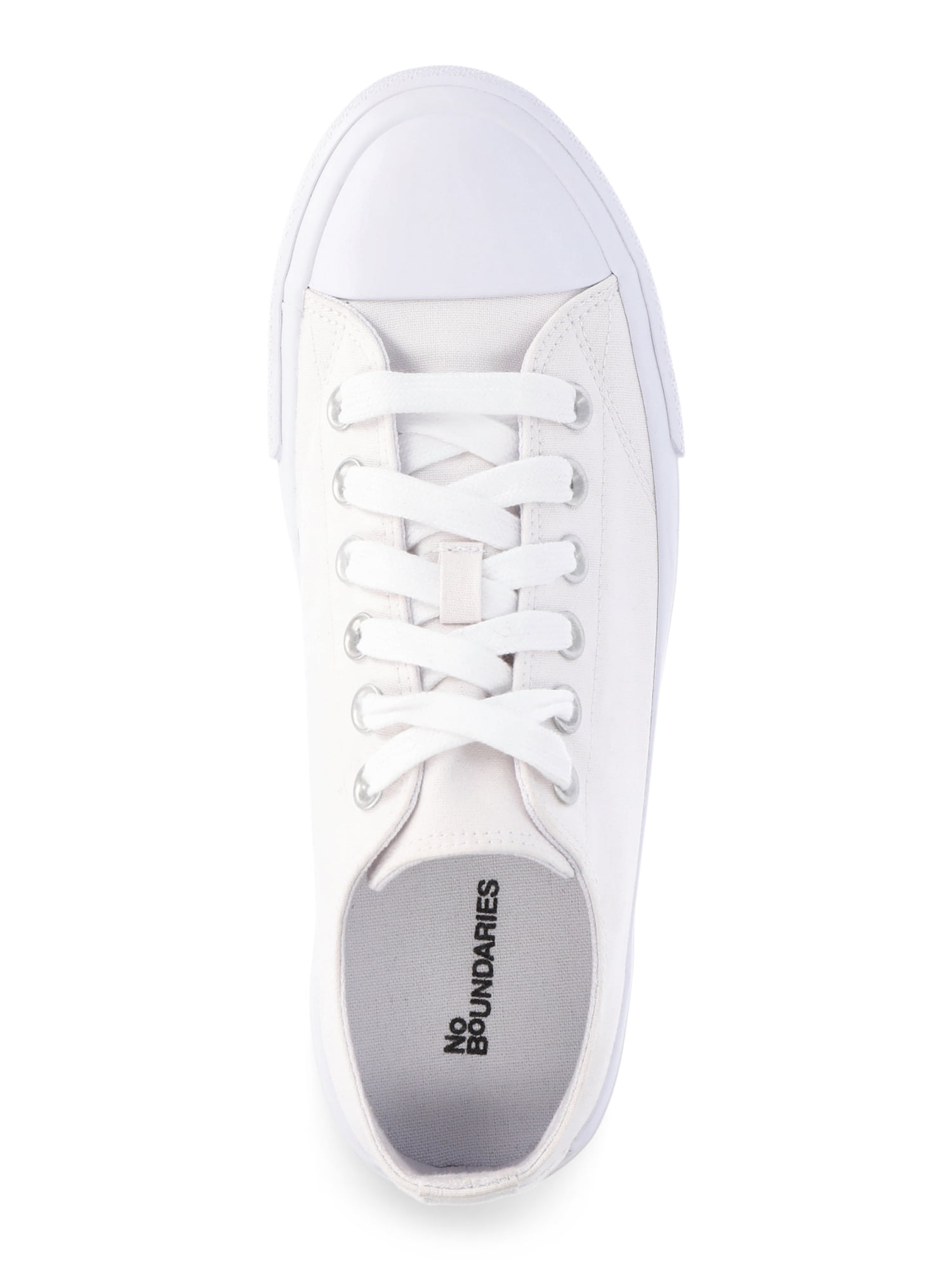 No Boundaries Classic Lace Up Sneakers, Wide Width Available, Womens