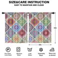 thumbnail image 2 of Blackout Kids Curtains,Boho Bohemia Flower Childrens Insulated Curtains Set Of 2,Bedroom Essentials,Toddler Room Decor 42"x54"(106x137cm), 2 of 4