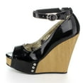 thumbnail image 3 of PENTHOUSE PH475-ROCKY Women Open Toe 4.5" High Cork Wedge Heel Ankle Wrap Pump, 3 of 5