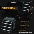 thumbnail image 2 of Olympia Tools 27-Inch Rolling Tool Cabinet with 4 Drawers - Mobile Tool Chest with Ball Bearing Slides and Fully Extendable Drawers for Garage Storage, 2 of 9