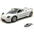 thumbnail image 1 of Diecast Car w/Trailer - Pagani Zonda C12, White - Motormax 73272 -1/24 scale Diecast Model Toy Car, 1 of 3