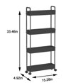 thumbnail image 2 of Household Floor Storage Rack Living Room Bedroom Storage Trolley Movable Multi-layer Kitchen Gap Storage Rack, 2 of 4