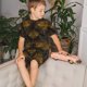 thumbnail image 4 of Balery Gold Dragonfly Mandala Conjunto de Pijama Infantil de Manga Corta con Estampado – Ropa de Dormir de Algodón Suave-4X-Large, 4 of 6