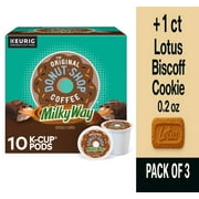 The Original Donut Shop Milky Way Flavored Coffee Pods 10 ct - Pack of 3 & Lotus Biscoff Cookie - 0.2 Oz - 1 ct