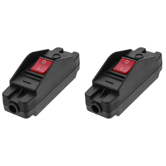 Set of 2 Rocker Switch Dimmable Charger Console Christmas Tree Light Push Button