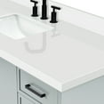 thumbnail image 5 of Ariel Kelly 61 Inch Single Rectangle Sink Bathroom Vanity With Pure White Quartz Countertop 1.5 Inch Edge In Grey, 5 of 12