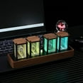 thumbnail image 4 of RGB Nixie Tube Clock, Color Changing, LED Desktop Clock Gift Tube Clock Decor, 4 of 7