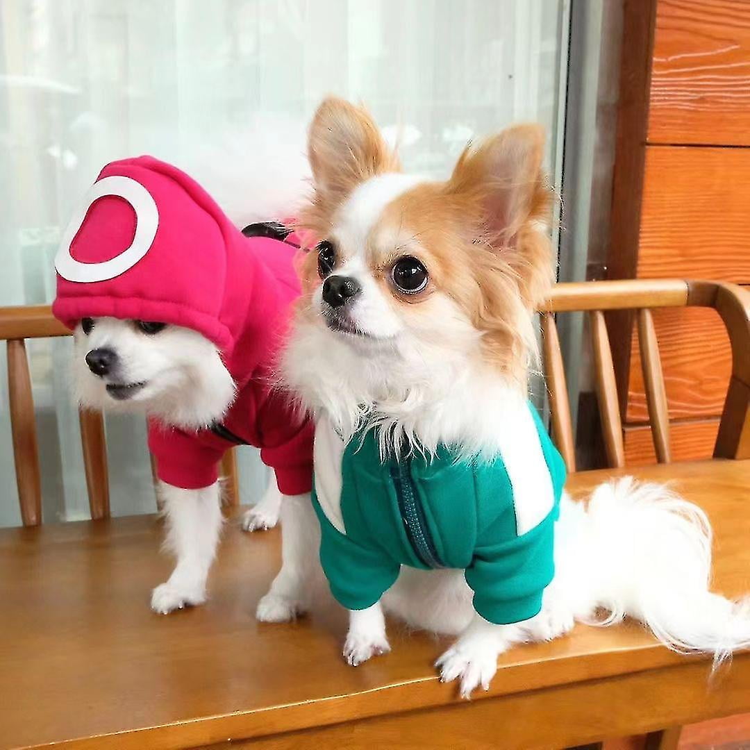 Pet Squid Game Cat Dog Hoodie Warm Costume Clothes Mt-Triangle red-S |  Walmart Canada