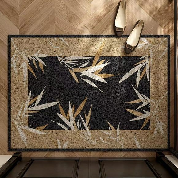 TopLLC Bathroom Rugs Entry Door Floor Mat In The Ancient Style Entrance Scraping Mud Scuffing Soils Foot Mat Household Silk Circles Can Be Cut Non-slip Wear Resistants Floor Mat floor mats