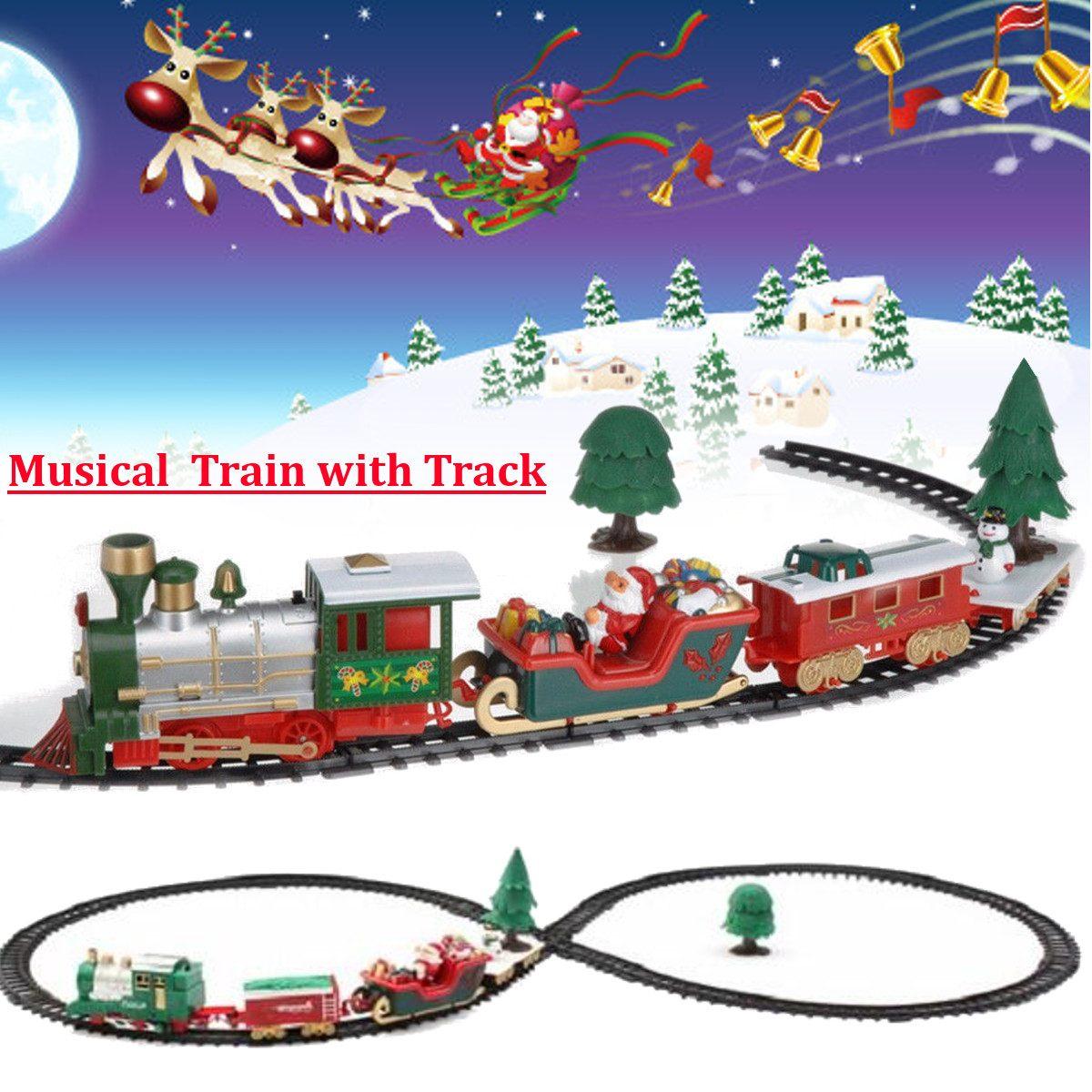 small electric christmas train set