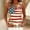 Multicolor-3, variant on Womens Halter Top American Flag Floral Print Stretchy Sleeveless Blouse with Curved Hem & Wooden Ring Patriotic Boho Summer Shirt S-XXXL,Size L
