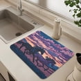 thumbnail image 6 of Dish Drying Mat Absorbent Dish Drainer Kitchen Counter 23.6x19.7inch Dish Drying Pad for Countertops Sinks Draining Racks Wild Horses Running, 6 of 9