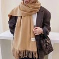 thumbnail image 1 of Bufanda Mujer Cachemira Lana Bufanda Invierno Grueso De Gran Tama?o ZefeiWu 8390615402316, 1 of 1