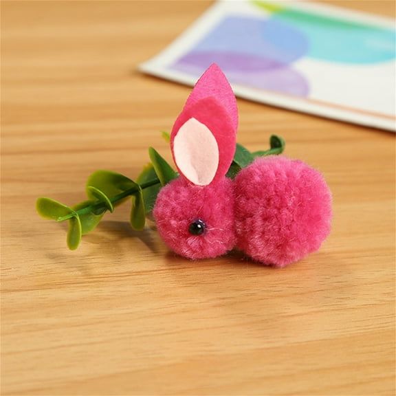 YMARPT 10PCS Mini Rabbit Miniauter Figures, Mini Plush Easter Bunny Animals, Mini Stuffed Rabbit Ornament, Soft Tiny Stuffed Easter Bunnies Plush Rabbit for Easter Decorations