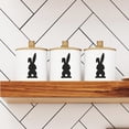 thumbnail image 1 of Set of 24 Cotton Tail Easter Bunnies Decals Gifts Spring Vinyl Lettering Wall Decal Size: 1.5"H x 4"L (each) - Color: Black, 1 of 4