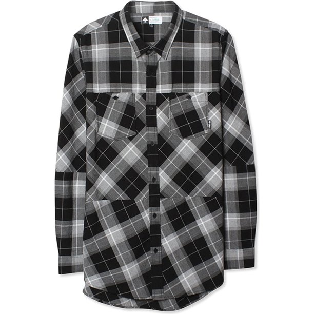 Camisa tejida con Botones LRG Galcher para hombre color negro pequeña