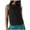 Black, variant on Besolor Womens Workout Tank Tops Cropped Back Knotted Sleeveless Shirts Lightweight Athletic Gym Yoga Running Tees