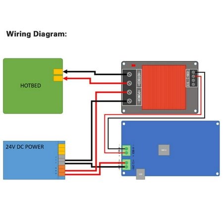 3d Printer Hotbed Heating Controller High Current Load Mos Module Mosfet Board Exceed 30a Compatible For Cr 10 Ender 3 Prusa Tevo 3d Printer Walmart Canada