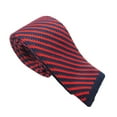 thumbnail image 1 of transemion Men'S Skinny Tie Thin Slim Solid Formal Knitted Necktie, 1 of 7