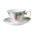 thumbnail image 3 of Taza de café, tazas para latte, diseño floral, fácil de limpiar, regalo de cumpleaños, adorno, taza y platillo de latte, tazas de té para el, 3 of 8