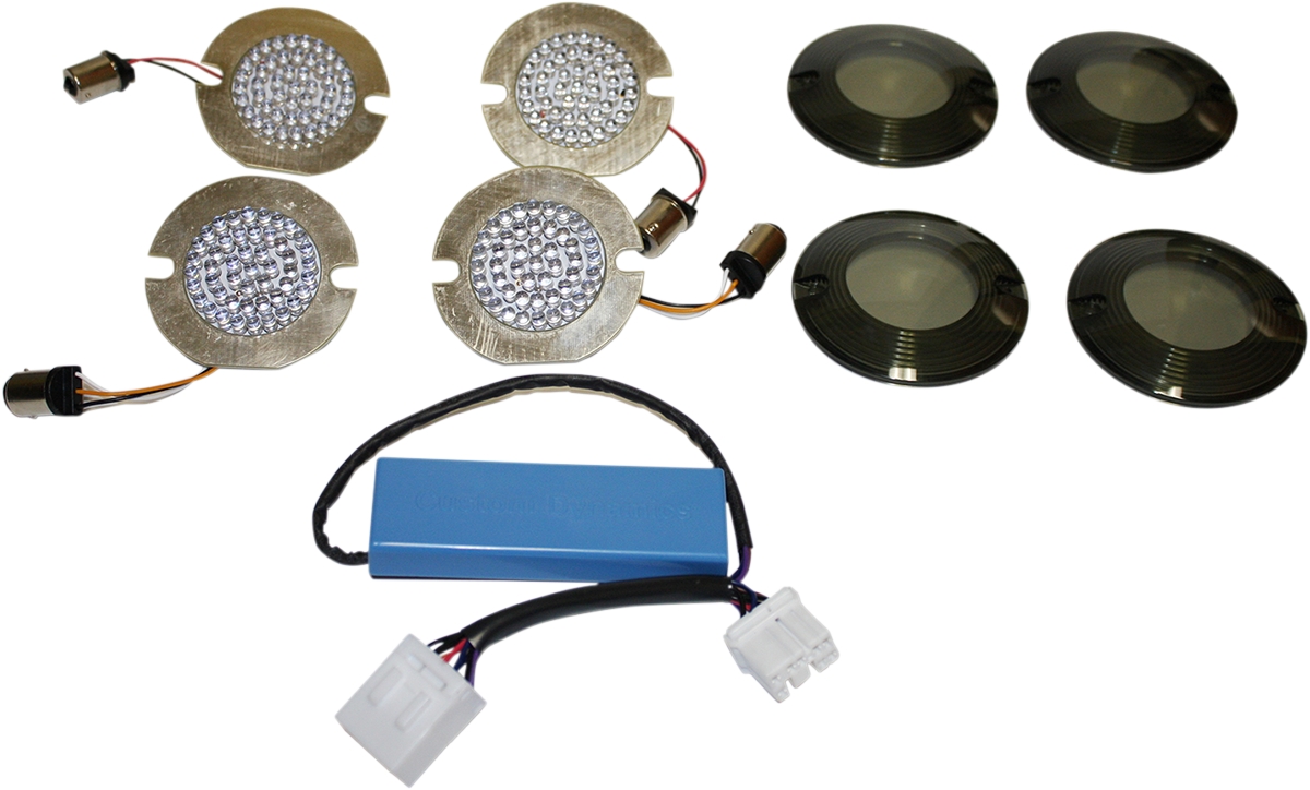 Custom Dynamics Complete LED Turn Signal Conversion Kit flat style turn