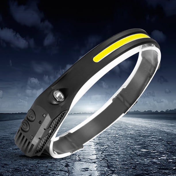linterna de cabeza Faro de carga tipo C 330LM Lámpara de cabeza LED para acampar al aire libre (A)