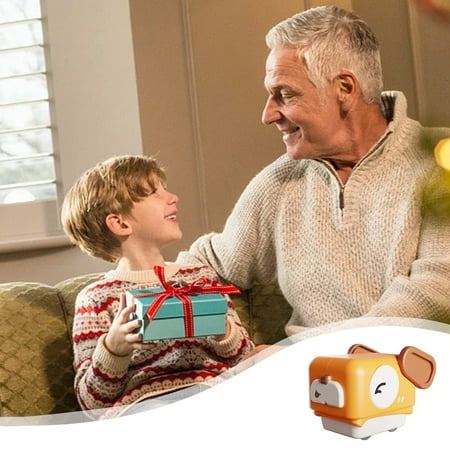 Loespoir Cute Pet Themed Press and Go Car Toy Inertia Powered Vehicle with Animal Design Small Car for Play for Long Lasting Fun and Learning(A)