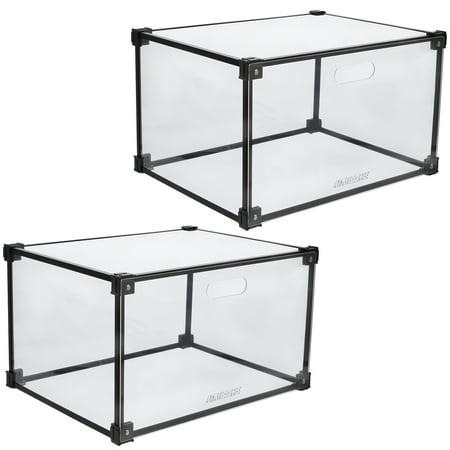 

2Pcs Transparent Shoes Boxes Basketball Shoes Display Case Home Shoe Container