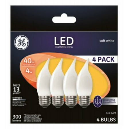 

GE 37420 Decorative 40W Replacement LED Light Bulb 3.5W 4-Pack