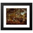 thumbnail image 2 of Hans Wertinger 14x12 Black Modern Framed Museum Art Print Titled - Gathering Grapes and Making Wine; September from a Cycle of the Labours of the Months (1516-25), 2 of 5