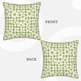 thumbnail image 3 of Haiem Daisies Flowers Print Velvet Soft Solid Decorative Square Throw Pillow Covers Set with Elegant Piping Christmas Cushion Case for Sofa Bedroom Car-16"x16", 3 of 8