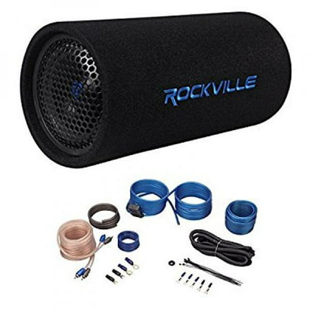 Rockville RTB65A 6.5 300 Watt Powered Subwoofer Bass Tube + MP3 Input + Amp (Best Tube Amp Under 300)