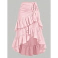 thumbnail image 2 of Jupe de Pirate Renaissance pour Femmes Gothique Steampunk Victorienne Jupes Rose m, 2 of 4