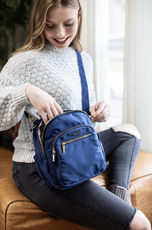 Kedzie Aire Convertible Backpack Crossbody Carry-On Bag, Navy (Women's)