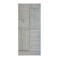 thumbnail image 2 of S Series 36in. X 84in. French Gray Finished DIY Solid Wood Sliding Barn Door Slab-Hardware Track NOT Included, 2 of 5