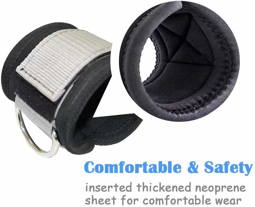 Glute Exercises Shidaukim Cable Ankle Strap for Cable Machines 2 Pack Fitness Leg Workout Ankle Straps for Man /& Woman Legs