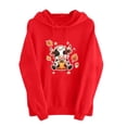 thumbnail image 5 of Aimik Womens Funny Cow Graphic Hoodies Sweatshirts Long Sleeve Pullover Tops with Drawstring Pockets Fall Loose Comfy Hoodied Tops, 5 of 6