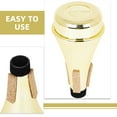 thumbnail image 4 of OUNONA Trumpet Mute Dampener Golden Plastic Instrument Accessory Noise Reduction Tool Fits Most Trumpets, 4 of 8