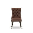thumbnail image 6 of East West Furniture Parsons Dining Chairs - Burgundy faux leather Upholstered, Set of 2, 6 of 6