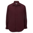thumbnail image 1 of Ed Garments Men's Big And Tall Adjustable Cuff Cafe Shirt, BURGUNDY, Large Tall, 1 of 1