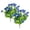 Blue, variant on 2 Pcs Artificial Violet Flower Stems (Crimson), Realistic Plastic Outdoor Plant for Garden and Courtyard, UV Resistant Fake Spring Decor for Flower Pots