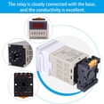 thumbnail image 3 of Digital Display Time Relay 110V AC 0.1s~99h Cycle Control Timer Switch with Base LED Display for Advertising Lamp Industrial Mechanical Equipment, 3 of 7