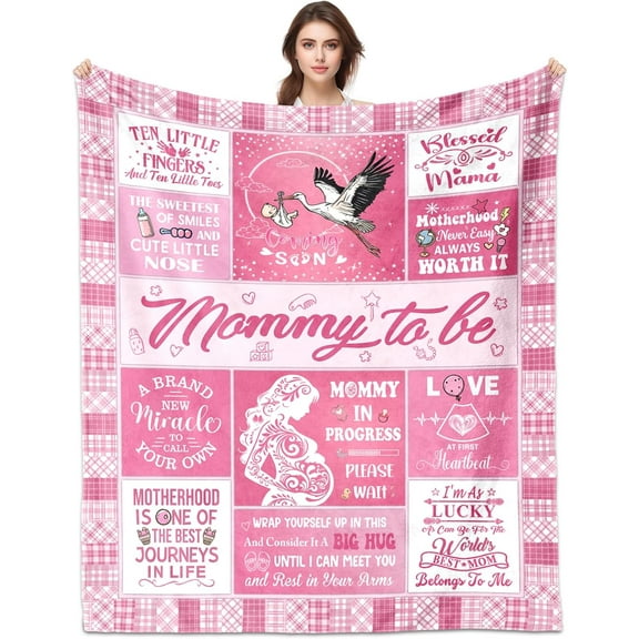 Mom to Be Gifts, Mommy to Be Gifts for 1st Time Mom's, New Mom Blanket 50"x60", First Time Moms Gift, Pregnancy Gift for Expecting Moms for Mothers Day Christmas