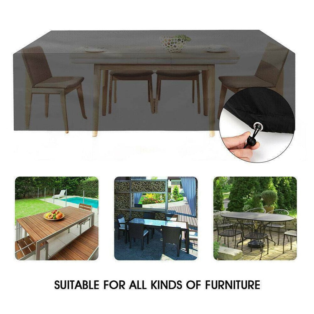 Garden Patio Outdoor Furniture Cover Chair Table Covers Rectangular Waterproof